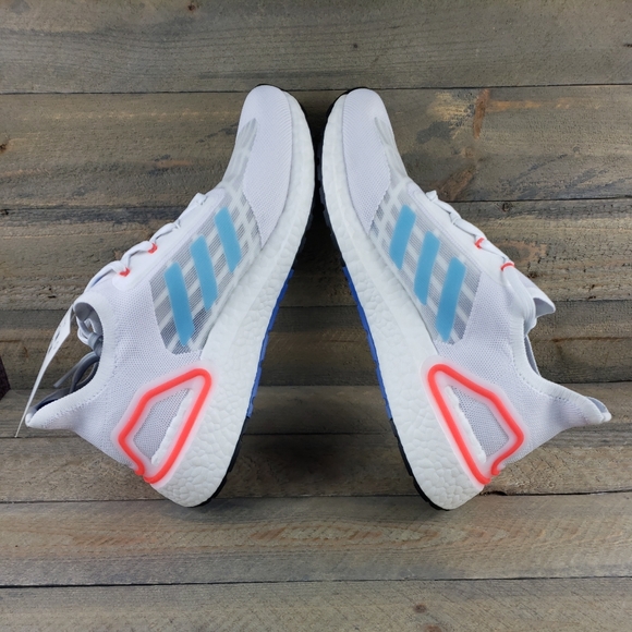 adidas UltraBoost_S.RDY Men's Running Shoe Casual Sneaker White Blue Orange - Picture 8 of 11